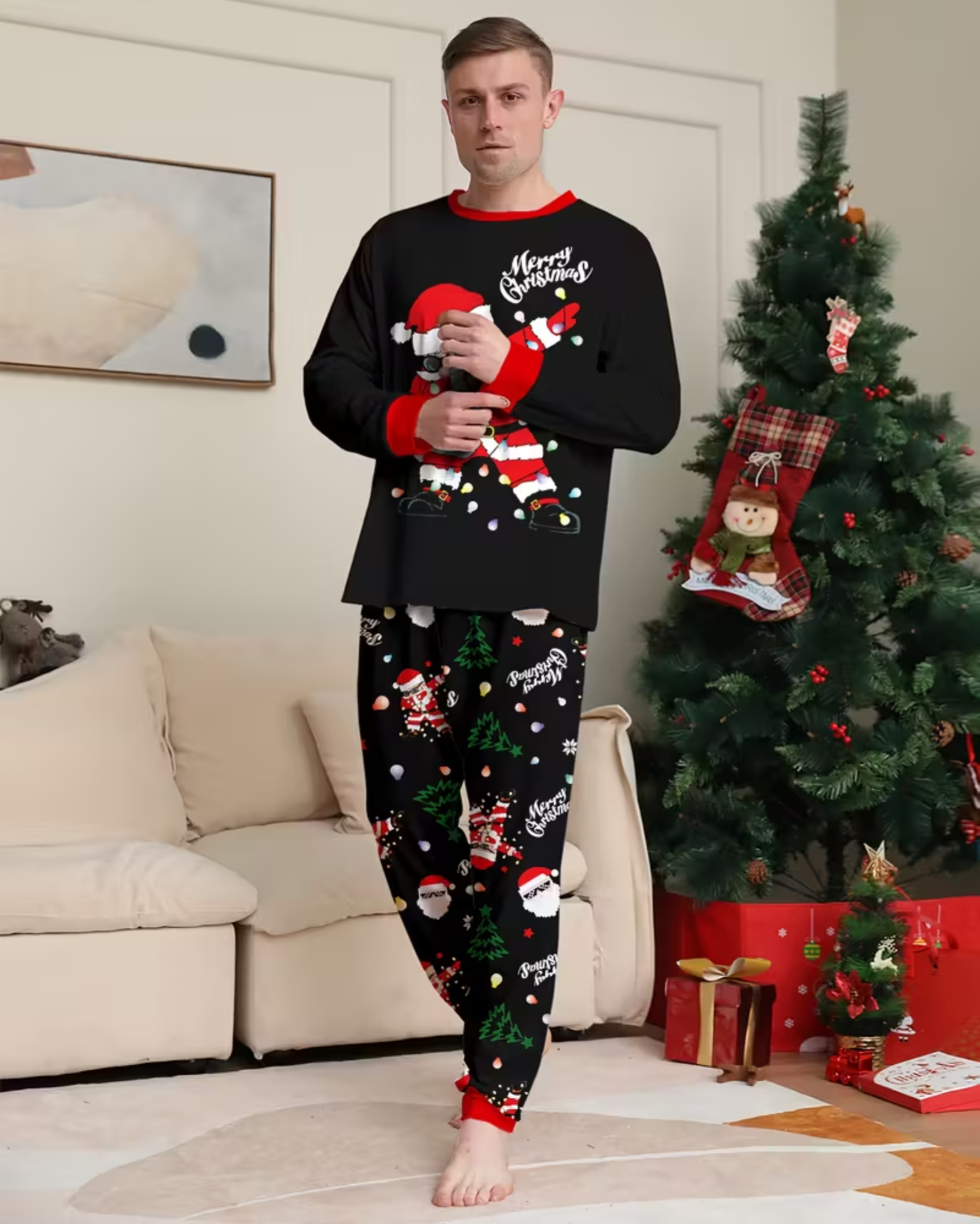 Passende Weihnachtspyjamas für Paare – Magische Atmosphäre