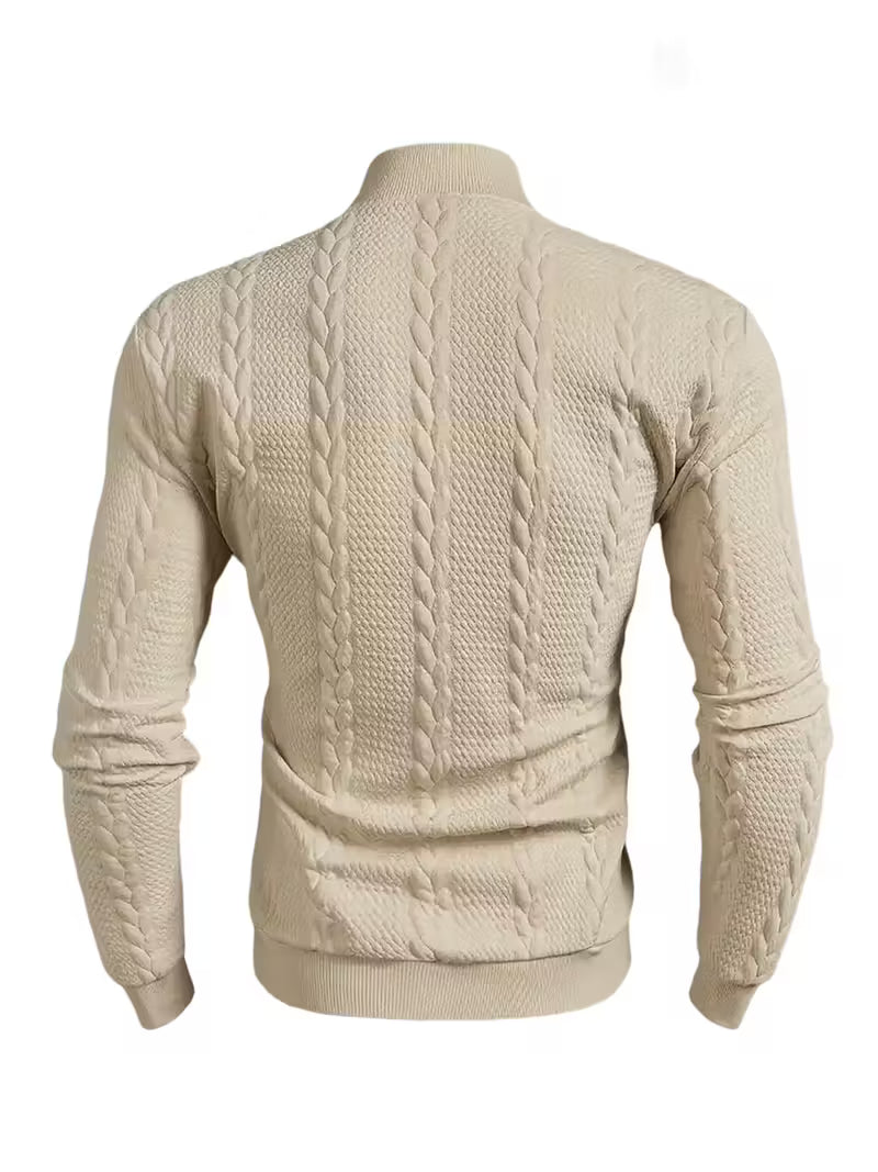 3pcs Men'S Long Sleeve Crew Neck Sweaters - Soft, Comfortable, and Stylish for Autumn/Winter