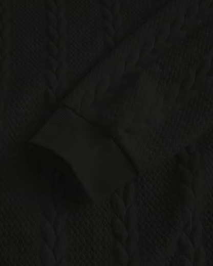 Herren-Langarm-Sweatshirt mit hohem Kragen, ideal für Herbst und Winter.