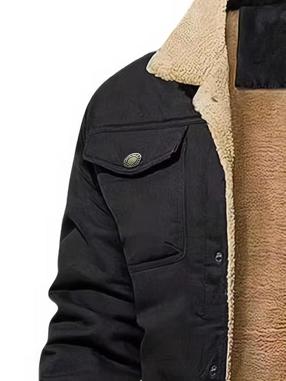 Men'S Stylish Winter Jacket with Bull Head Logo