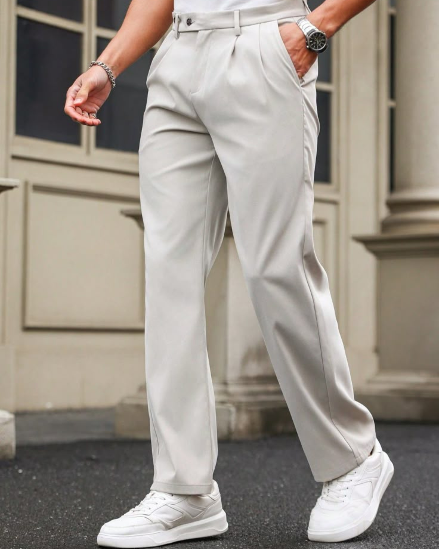 Set mit 3 bequemen Anzughosen