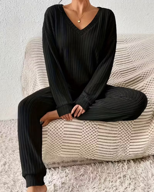 Elegante Lounge-Garnitur – Schwarz