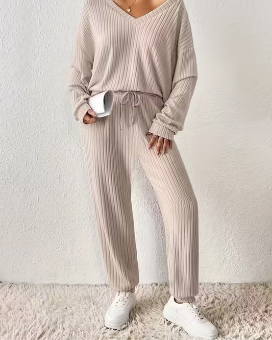 Elegante Lounge-Garnitur – Neutrales Beige