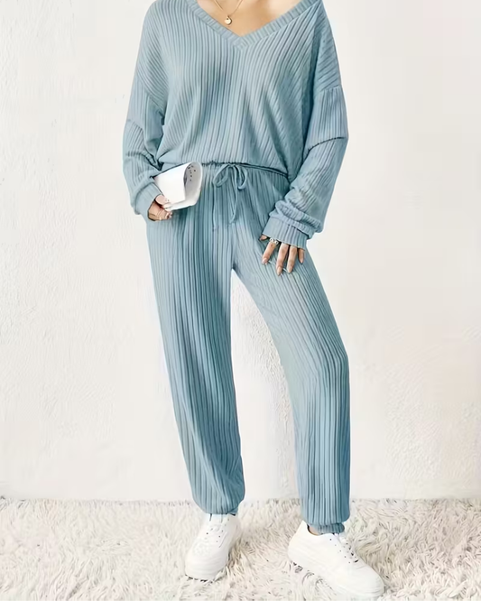 Elegante Lounge-Garnitur – Himmelblau