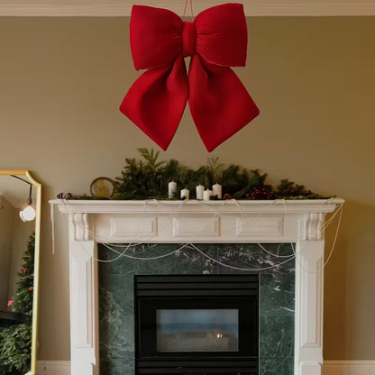 Large Bow Christmas Tree Ornament - Elegant 3D Hanging Decoration for Holiday